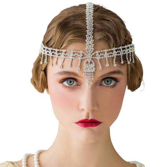 1920s Headband Great Gatsby Headpiece Rhinestone 1920s Headband Flapper Hair